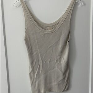 H&M Light Beige Ribbed Tank Top
